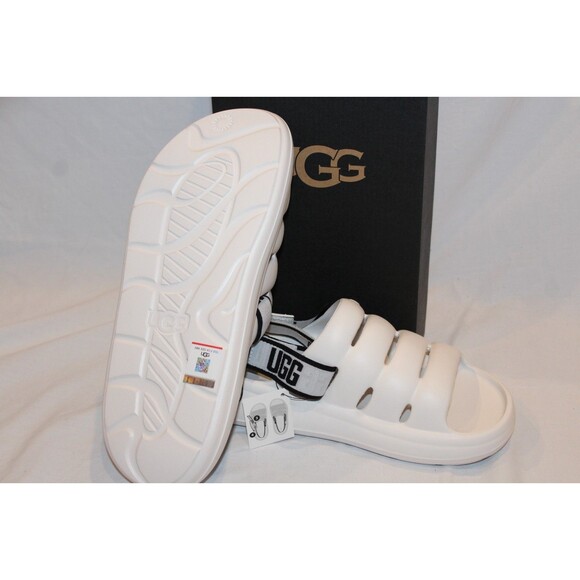 UGG MEN'S SPORT YEAH WATER RESISTANT SLINGBACK SANDALS WHITE NIB SZ 10 - Picture 5 of 5